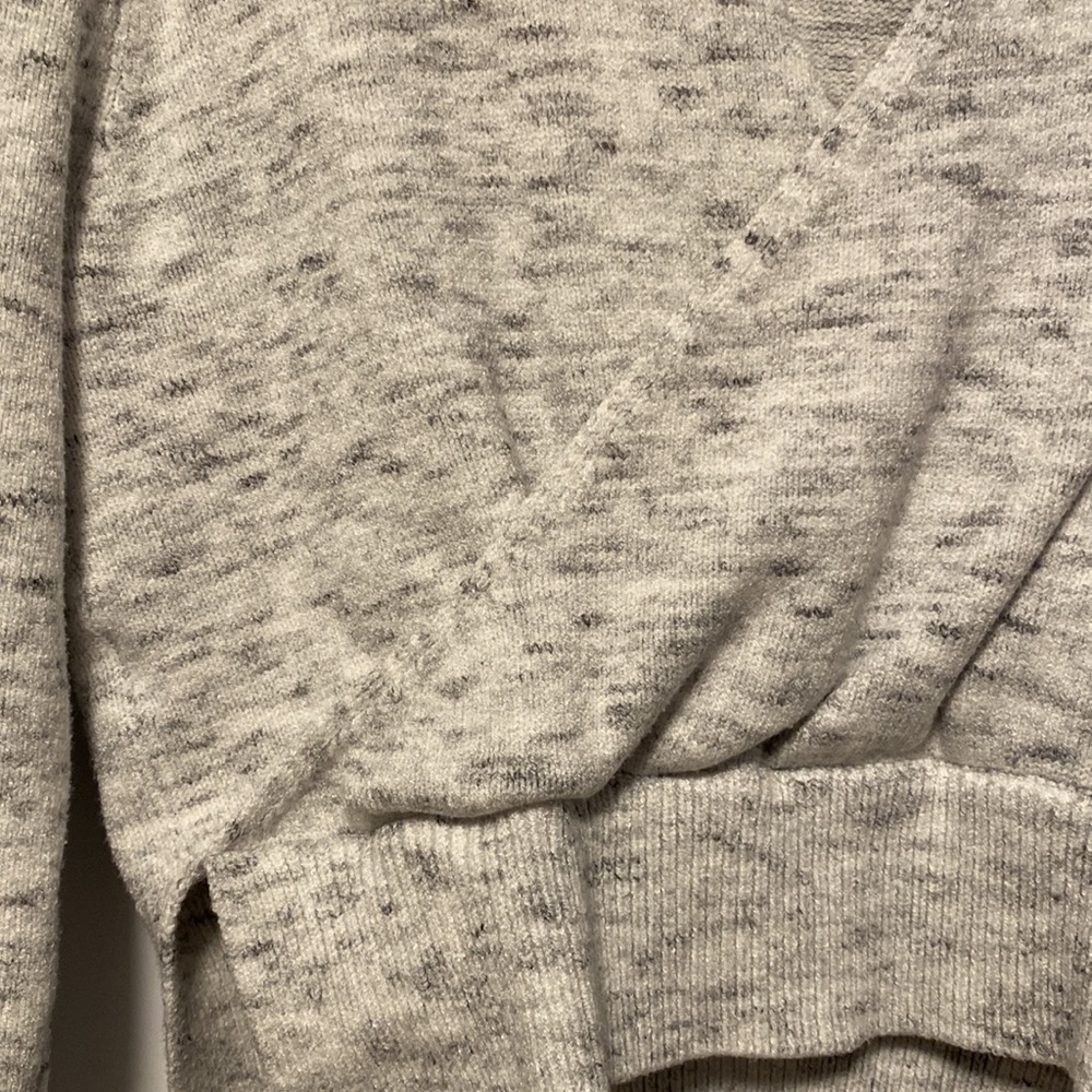 Back Wrap Sweater High Nick Salt & Pepper - Picture 3 of 3